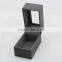 Low MOQ cheap professional black single paper watch box