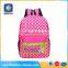 Hot sales durable 600d soft pink fancy women backpack bag