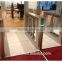 Stainless steel half height glass turnstile gate with esd checker and rfid cards