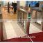 Stainless steel half height glass turnstile gate with esd checker and rfid cards