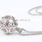 Eye Shape Love Heart Locket Necklace Aromatherapy Essential Oil Perfume Fragrance Diffuser Necklace Wholesales