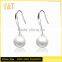 Wholesale 925 Sterling Silver Earrings Women Ladies Shell Pearl Stud Earrings High Quality New Fashion Anti-allergic Earrings