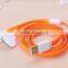 3 in 1 usb cable USB2.0 data cable, flat noodle usb cable for samsung s3 s4 for iphone 5 iphone 6