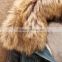 Winter Women Jeans Coat Fleece Denim hoodies Jacket Slim Fur Collar Coat Outerwear
