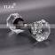 Zinc Alloy Octagonal Cut Knob Clear Office Vintage Glass Door Handle