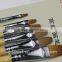 6pcs/set Different Shape Nylon Hair Paint Brush Set Wooden Handle