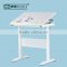 Pengcheng Al-alloy Frame Manual Height Adjustable Drafting Drawing Table