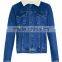 quilted San Francisco Denim Coat with a Wool Lining stone washed denim jacket (LOTJ167)