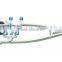 Inflatable boat trailer use transom launching wheels