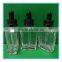 30 ml Rectangular e liquid Glass dropper bottles with childproof tamper proof cap