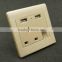 Electric wall switch and socket outlet usb plug wall socket