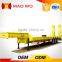 Steel material heavy duty 150 tons 4 lines 8 axles low bed semi trailer