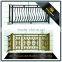 Floor Mounted Carving Decorative Glass Aluminum Balcony Railing