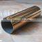 Foshan 304 Embossed Golden Color Stainless Steel Pipe and Tube for decoration