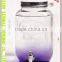 4 liter glass juice dispenser with metal cover