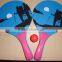mesh bag packing wooden Badmition and Beach racket with PE handle