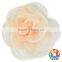 Light Yellow Many Layers Flower Party Decoration Handmade Chiffon Flowers Wholesale