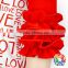 Hot Selling Love Words Ruffle Raglan Shirt 3/4 Sleeve Valentines Clothing Custom T Shirt Printing