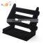 2016 High-end Luxuries 3 Layer Black Velvet Bracelet Holder Display Stand