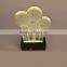 LED Rechargeable acrylic signage display holder