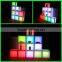 Waterproof portable PE plastic rechargeable led cube ice bucket