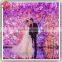 2016 New wedding decoration backdrop pink color artificial flower wall