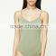 Adult Artistic Gymnastic Leotard Ladies Cami Straps Round O Neck Scoop Back Custom Bodysuits Ballet Leotard