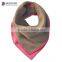 New Design Fashion Cotton Brown Baby Bandana Bibs Baby Girls Solid Bandana Drool Bibs
