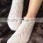 Luxury Ladies Willow design pure cashmere orchid pink footsie socks