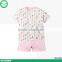 Summer 100% combed cotton newborn baby clothes set kids clothing