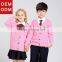 Custom fashion cotton school cardigan sweaters primary school uniform