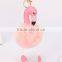 Cute Creative Fake Rex Rabbit Fur Ball Keychain Animal Pom pom Flamingo KeyChain