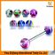 Hot Print Uv Acrylic Barbell Tongue Ring Piercing Body Jewelry Manufacturer