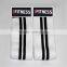Weight Lifting Knee Wraps in White Color With Two Black Strip