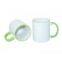 Sublimation Mugs--11oz two-tone color mugs  (rim color)