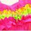 Cute Colorful Halter Ruffles Tassel Kids Girl Swimwear Tankini