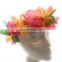Mahalo Floral Leis Headband 12 PC Set silk headband lei headband kauai headband