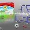 Hot sale Multifunction sport toys 2 in 1 football goal + hockey game