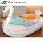 Children Park Inflatable Electric Bumper Boat / Water Park Equipment white duck bumper boat