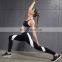 Women Trousers Striped Stitching Slim Fitness Exercise Leggings