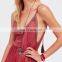 Summer Hollow out Playsuit Latex Jumpsuit Spaghetti String Jumpsuits Fitness