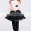 T-GP012 New Style Warm Black Velvet Girls Fashion Skirt Pant