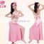 ET-124 Newest product ice silk sexy beaded 3pcs/2pcs children belly dance clothes wear set