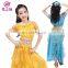 ET-127 Shiny chiffon glittery Arabic Children belly dance clothes including 3pcs/2pcs suit with top and skirt and velvet scarf