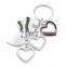 Love shaped couple keychain for wholesale