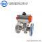 Low Temperature Industrial 2pc Flange Pneumatic SS304 Ball Valve