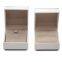 Plastic jewelry box for fashion brand jewelry, plastic box  covered with white PU  outside ?and velvet paper inside.