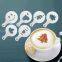 8/12/16Pcs/Set Printing Flower Mold Coffee Drawing Model Creative Cappuccino Foam Spray Kitchen Accessories Plastic Cooking Tool