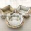HQP-JJ02 HongQiang Amazon New Winter Cotton Calming Round Cozy Fluffy Pet Bed for Dogs Pet Mat