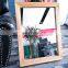 Hanging antique dressing wooden mirrors